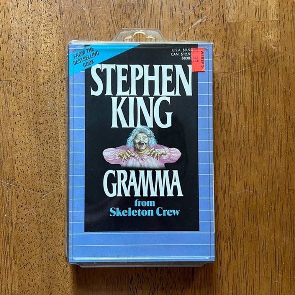 Stephen King Skeleton Crew 'Gramma' Audio Book Cassette vintage RARE NOS Horror